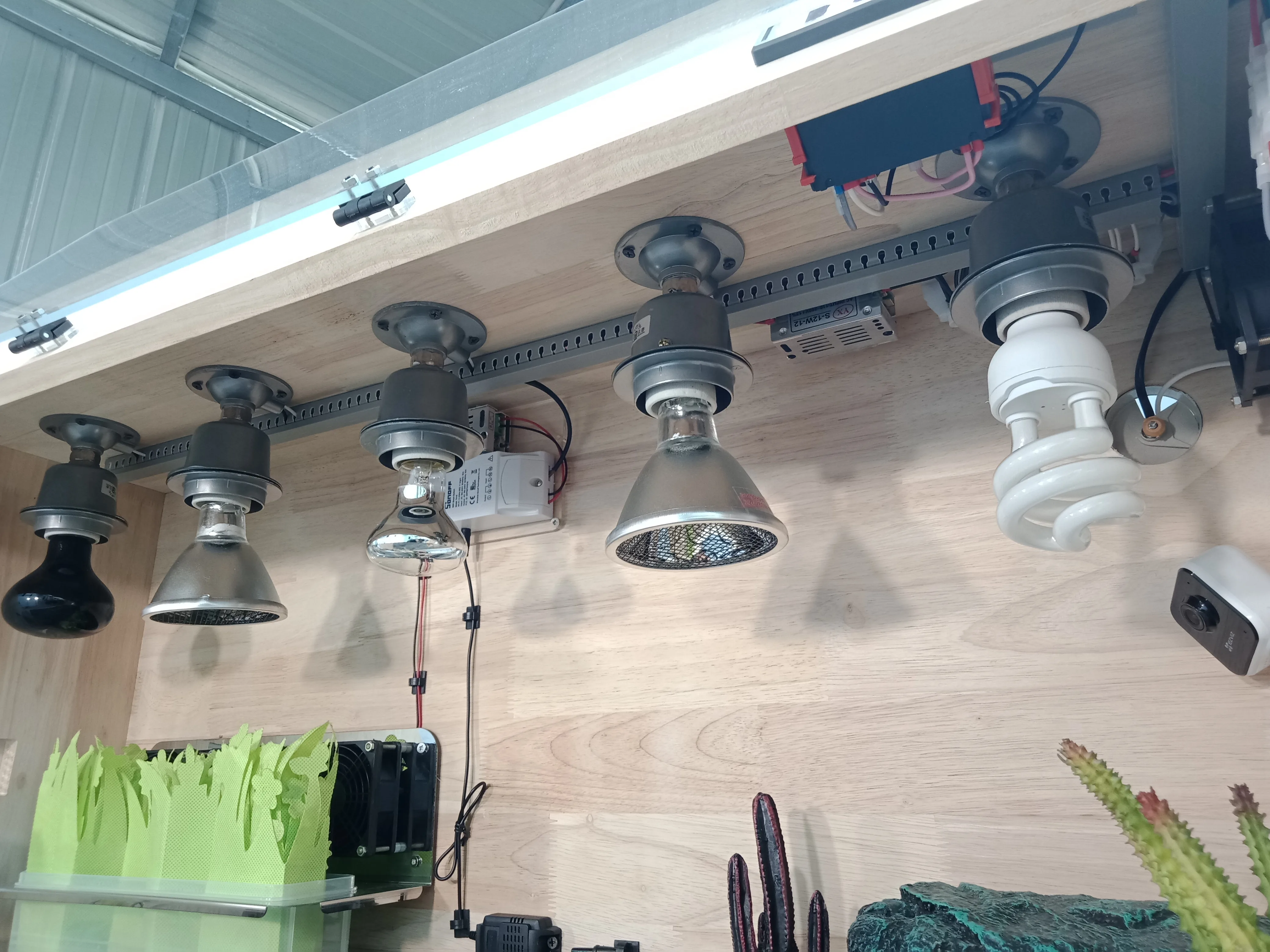 100*55*55cm solid wood intelligent dual temperature and humidity control oak cage for pet reptile live smart reptile product