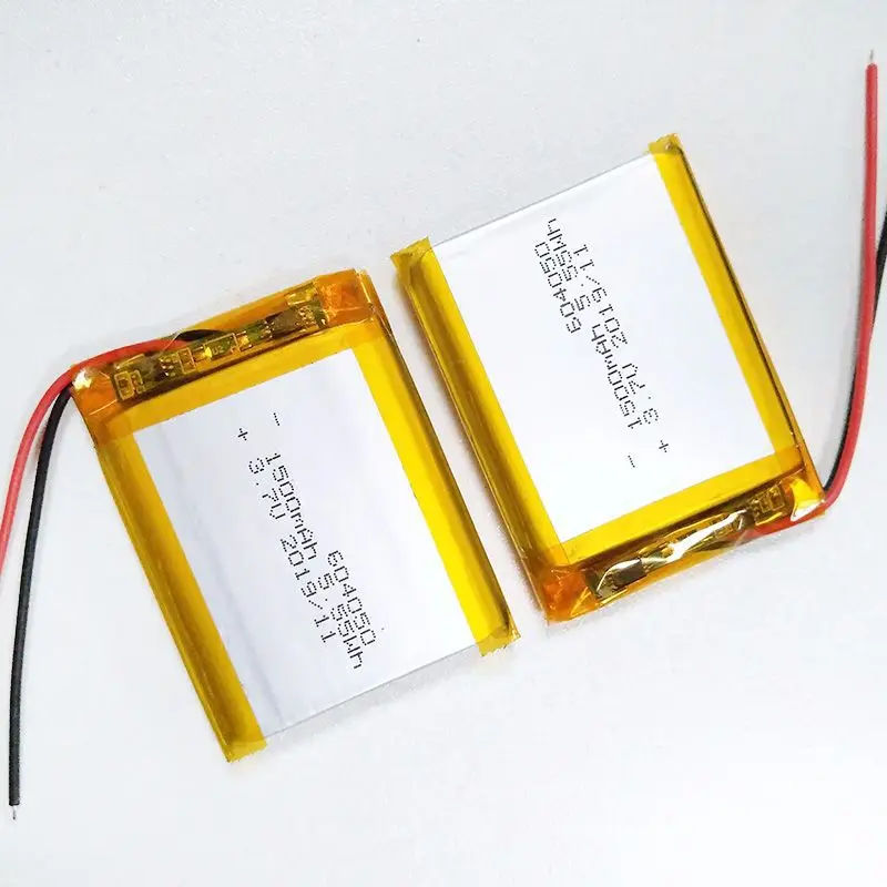 3.7V 604050  1500mAh rechargeable lithium ion polymer battery for beauty device