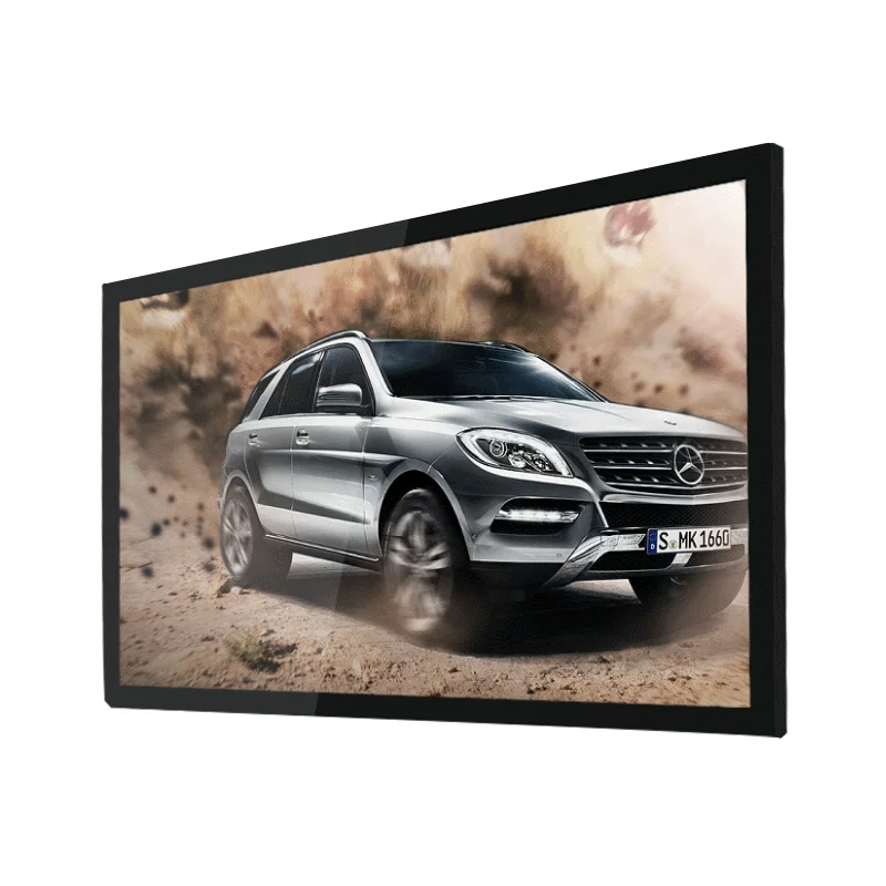 32-дюймовый Настенный дисплея коммерчески рекламы IK10 стекло 1500 нит открытый киоск экрана касания Lcd для газозаправочной станции