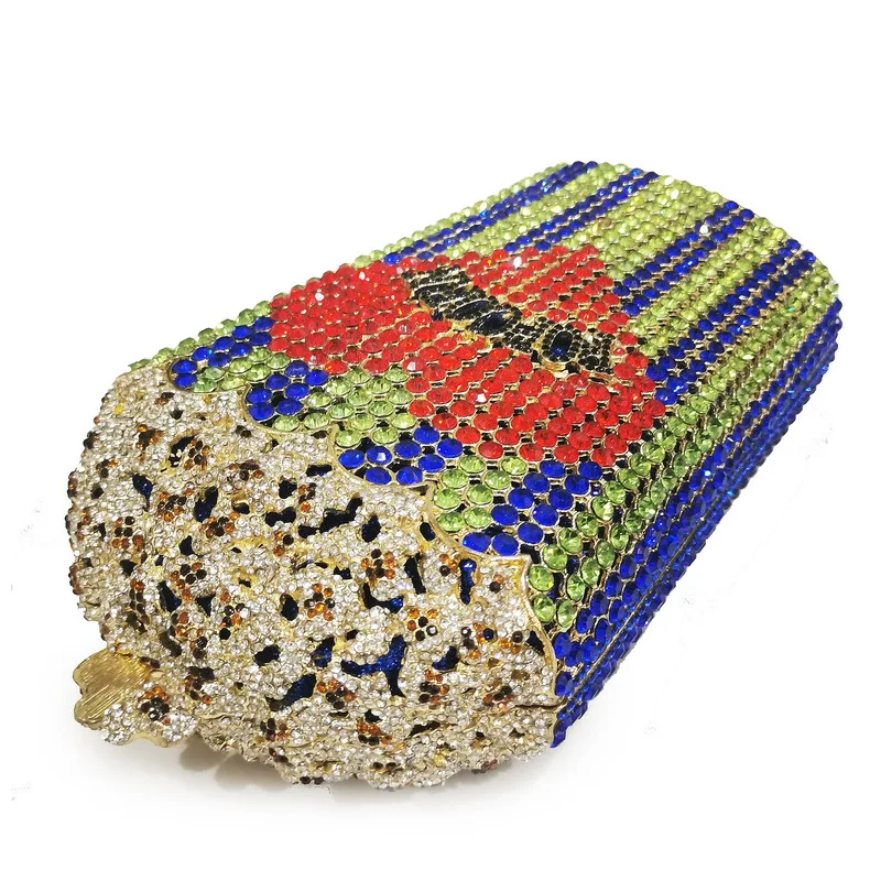 Заводская индивидуализированная вечерняя сумка в форме попкорна со стразами, женский клатч, кошелек, сумочки для вечеринки