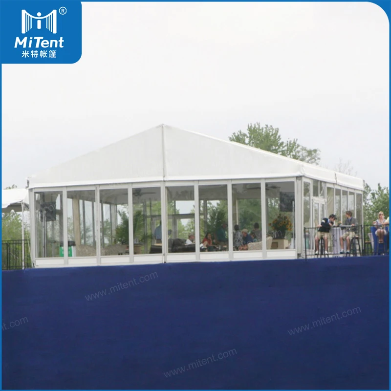 Clear Glass Outdoor House Family Backyard Marquee Party Tent 10x18m with Sturdy Frame