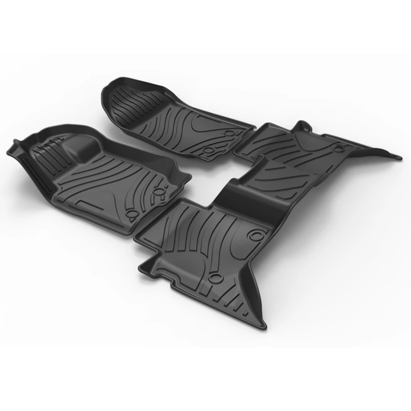 Luxury anti slip waterproof TPE custom 3d car floor mat Ford Ranger