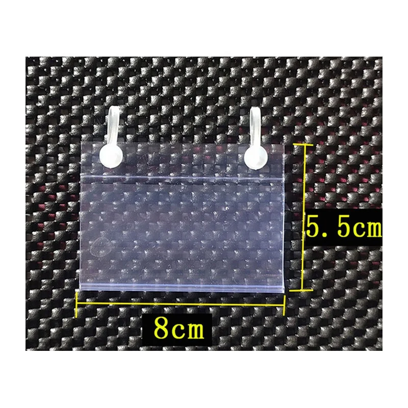 100*55 Supermarket shelf plastic extruded  transparent pvc price label holder