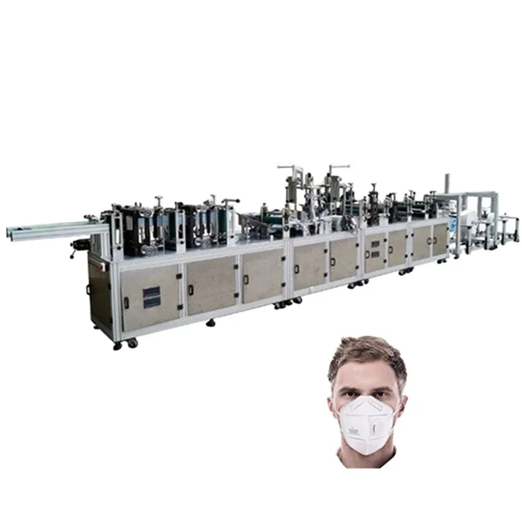 Ce Certification 10 Fast Delivery Fully Automatic N95 Face Mask Making Machine For Disposable Face Mask