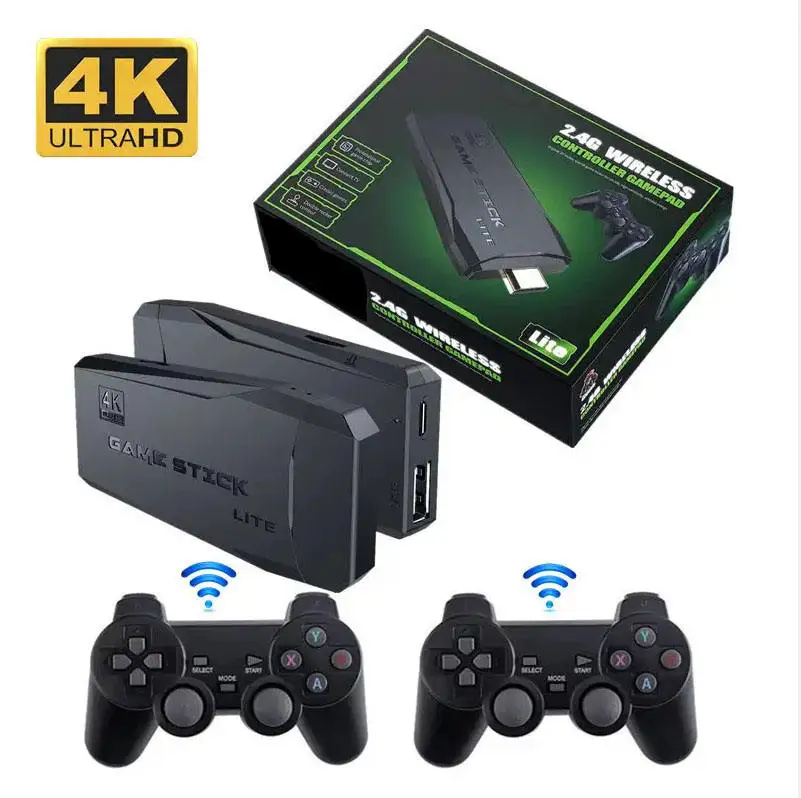 M8 игровая консоль 64G 2 4G двойная беспроводная ручка 4K 20000 + игры ретро игровой контроллер