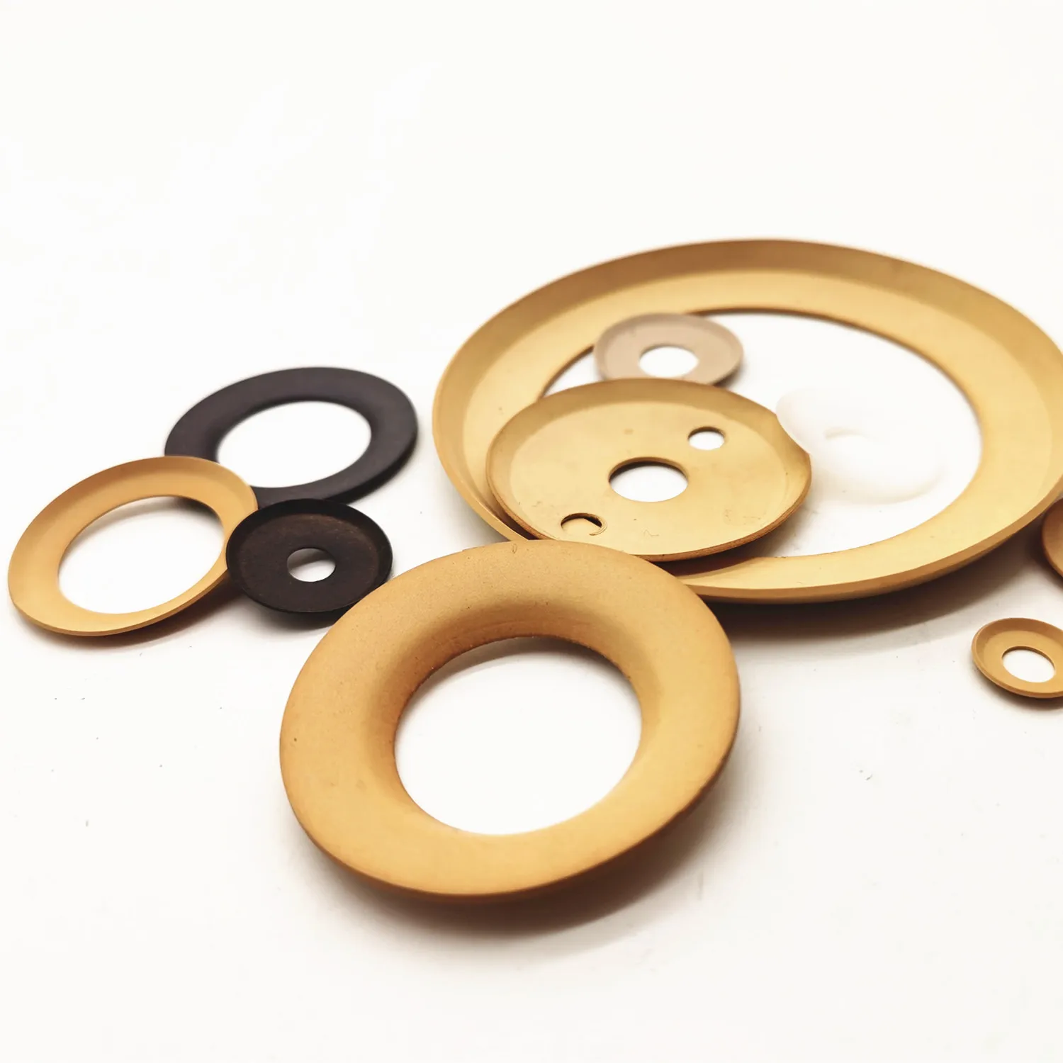 Поршневое кольцо ws-seals PI ptfe черного и желтого цвета без масла размер по индивидуальному заказу для воздушного компрессора