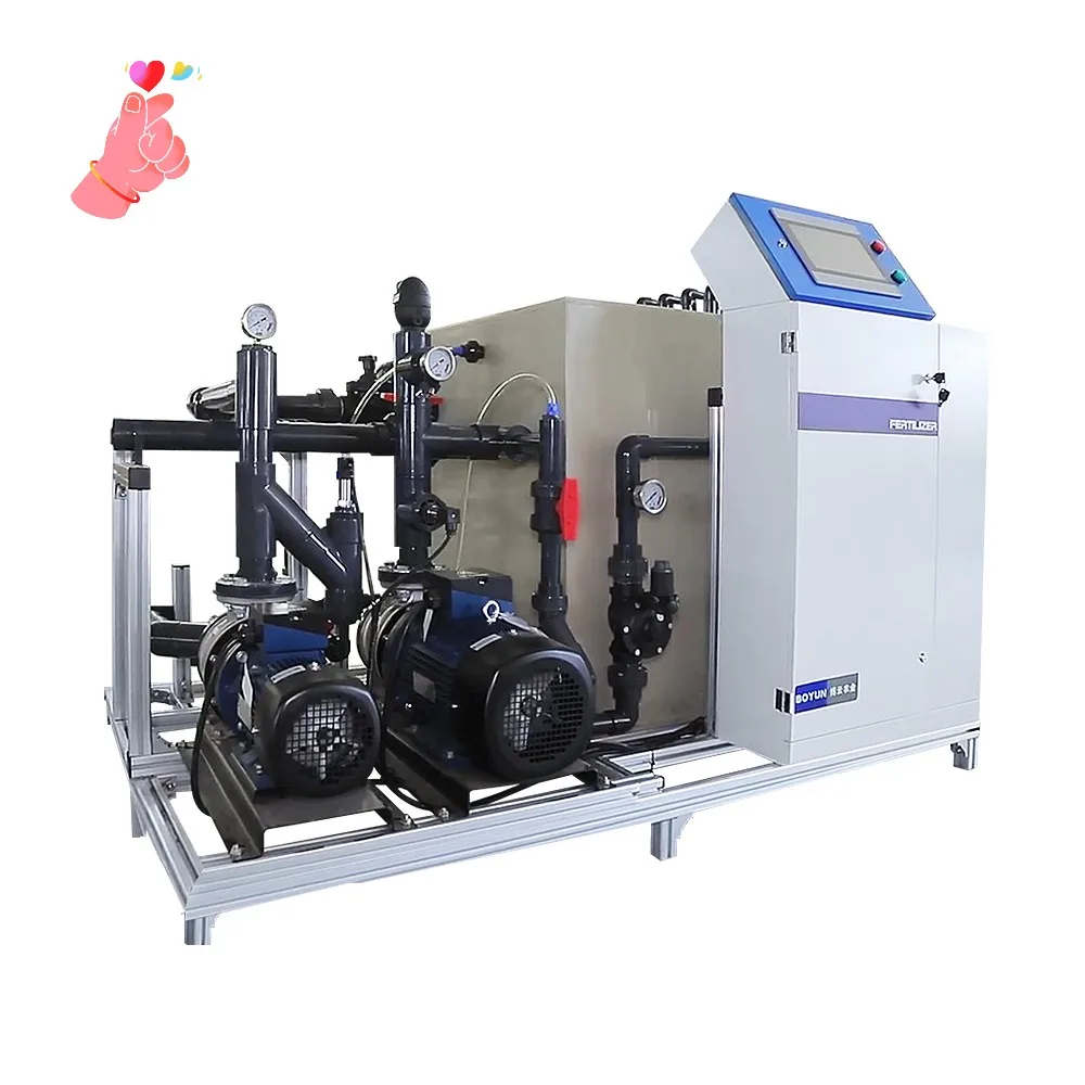 BUYUN 10 nutrient channels  automatic irrigation  solution hydroponic system for tomato agriculture greenhouse