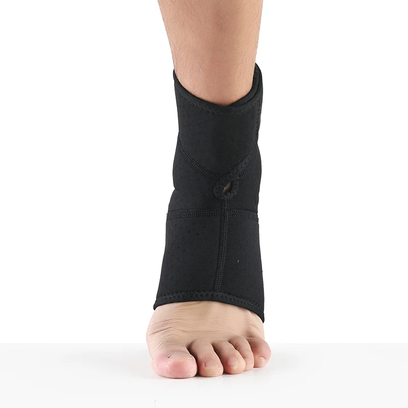 ATAN Nylon Elastic Sport Fitness Compression Knitted Ankle Brace Support Sleeve with Strap