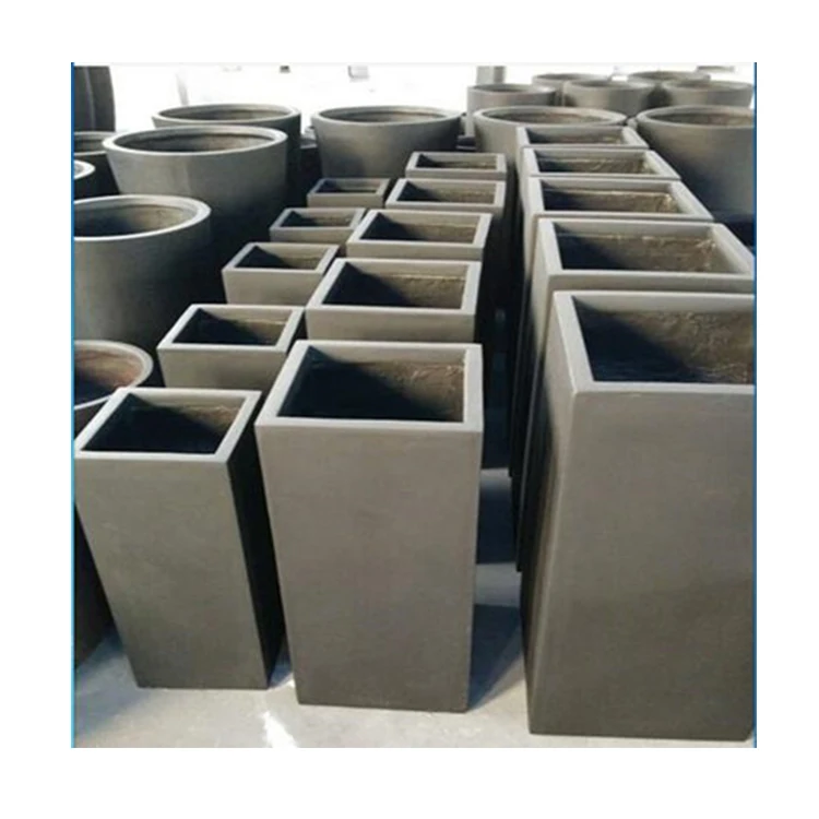 Low Price Square Flower Pot Planter Tall Flower Pot Concrete Flowerpot Outdoor Plant pot