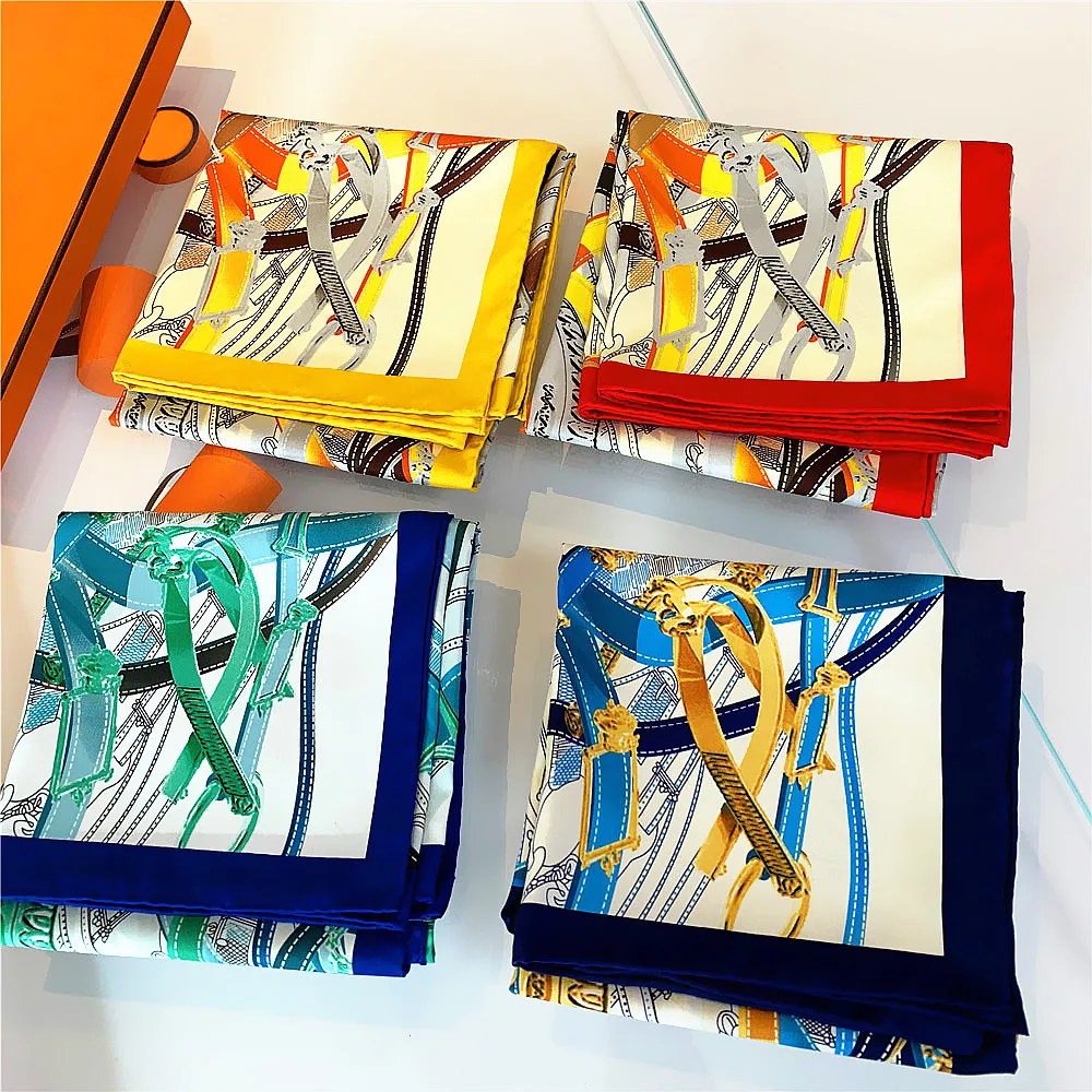 Женский шелковый шарф для украшения одежды