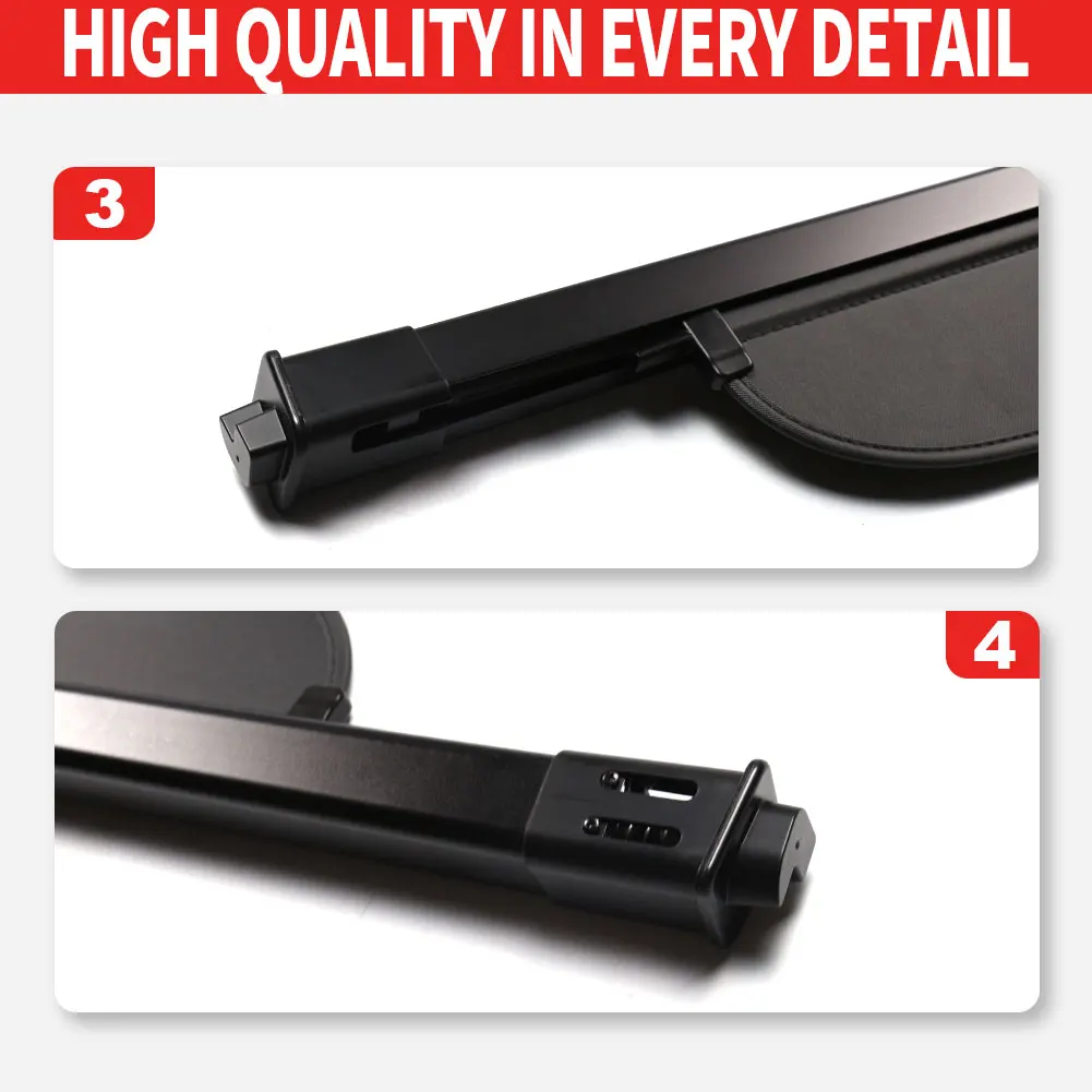 car accessories 2023 2024 OEM ODM Rear luggage curtain car trunk curtain  for GMC Acadia 2017-2022  Car Accessories Bopar Parcel Shelf