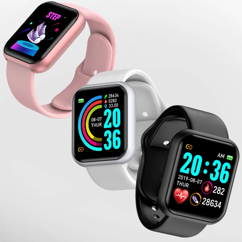 G1 Hot Selling D20 Series 6 Relogio Reloj Inteligente Macaron 1.44 inch Screen Wristbands Fitness Sport Y68 Smart Watch