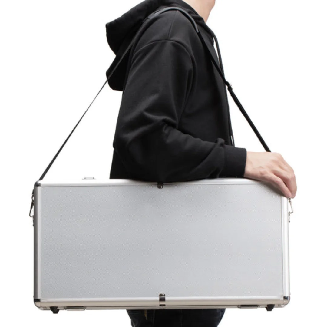 Travel Set Mahjong Suitcase Custom Wholesale Aluminum Alloy Trunk for 144/160/156 Mahjong Set Lock Closure