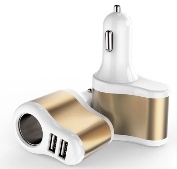 
Dual USB 5V 2.1A 2 Port Car Charger Adaptor with Car Lighter Slot 