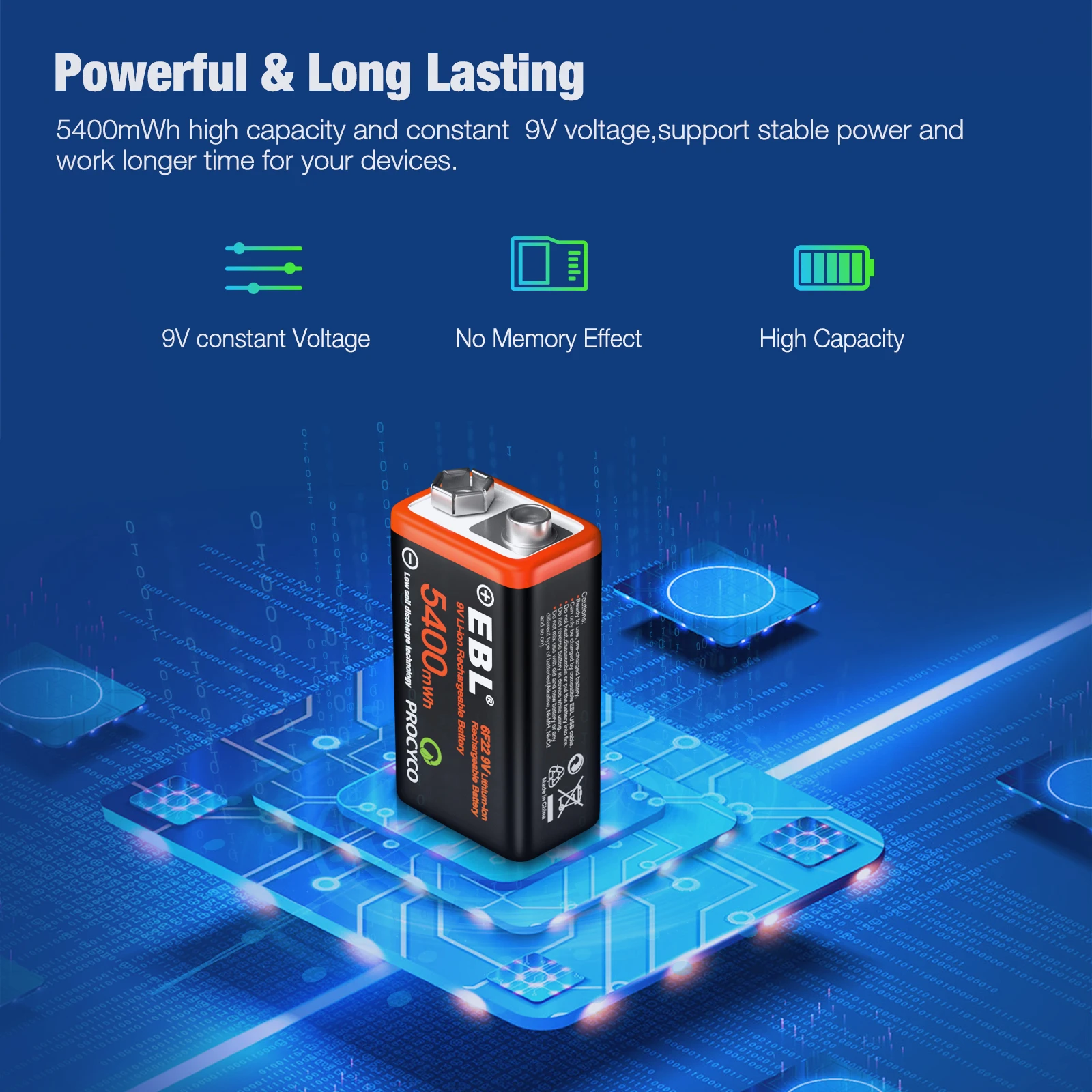 High Quality 600mah 9v 5400mwh USB li ion Batteries Rechargeable Lithium ion Battery Usb For Multimeter