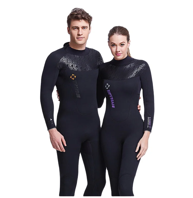 3MM wetsuit male and female neoprene reinforced thermal wetsuit deep snorkeling conjoined surfing  slimming wetsuit