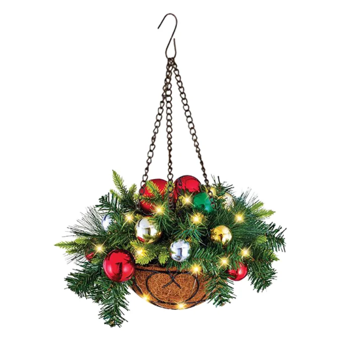 Christmas Decorations Door Hanging Props Christmas Tree Christmas Flower Basket