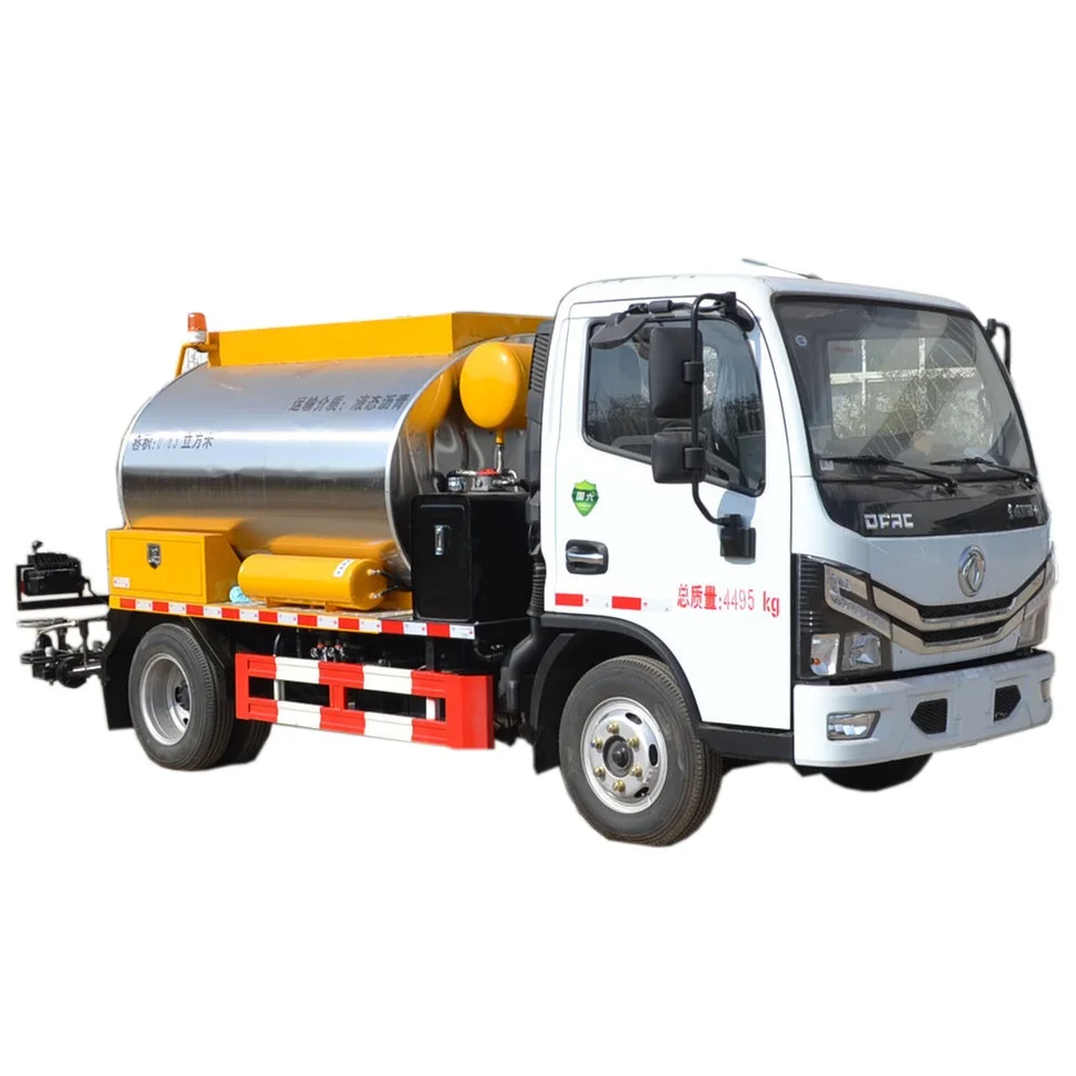 4x2 mini asphalt pothole repair road construction machine truck small heated bitumen spreader sprayer trucks and chip sealer