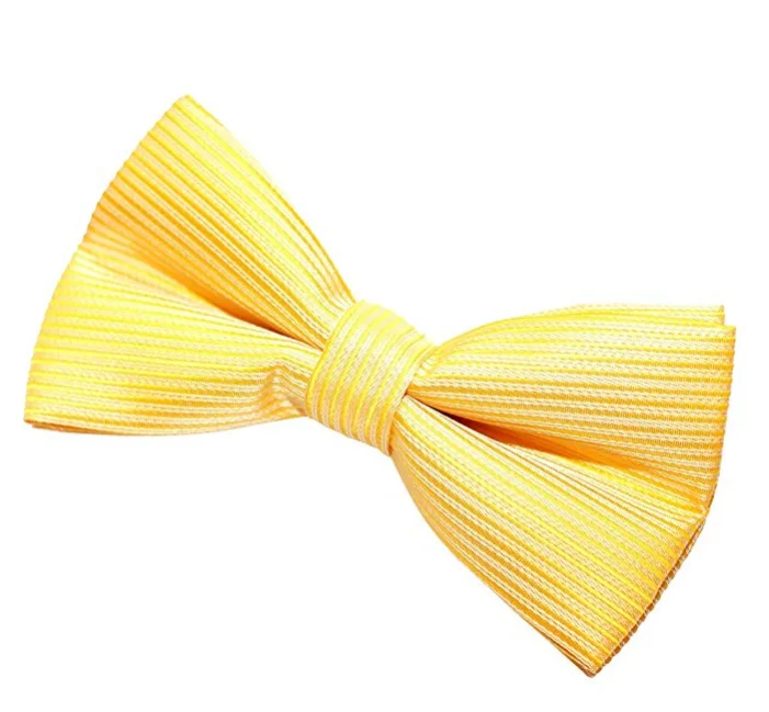 Мужской элегантный полосатый текстурированный галстук-бабочка из полиэстера-различные цвета с регулируемым ремешком для мужчин