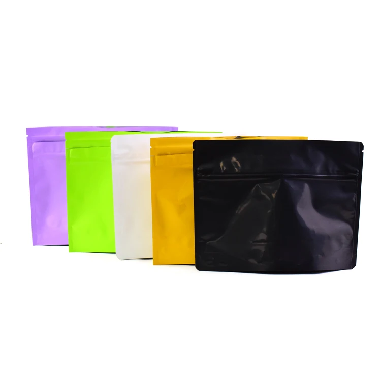 Best Supplier Best Price Custom Logo Transparent Square Plastic Bags with Child Resistant Zipper Aluminum Plastic Bags