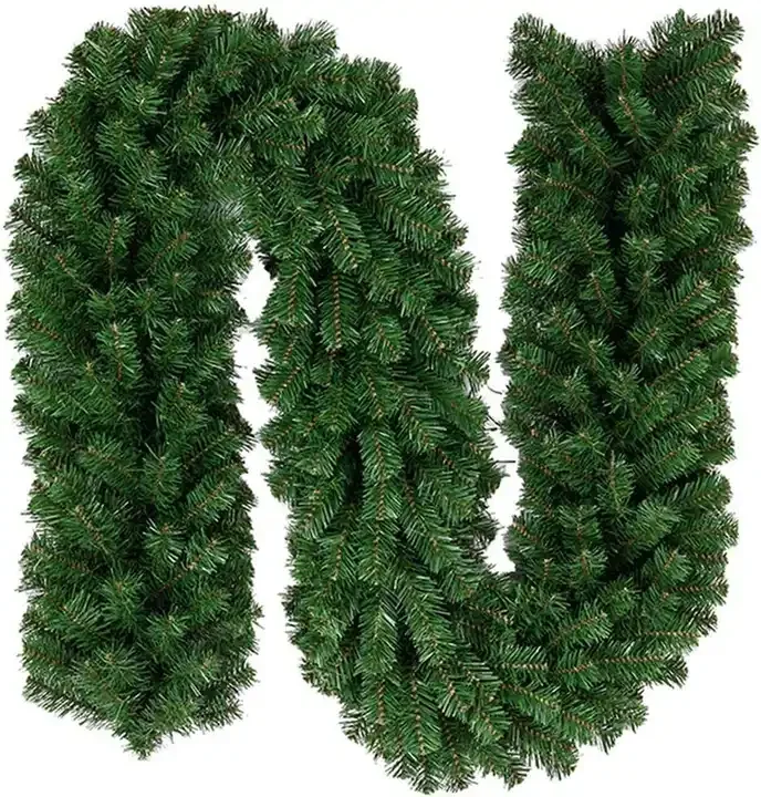 Wholesale Outdoor Holiday Decorations Greenery Tree Branch Christmas Pine Garland with 280 Tips