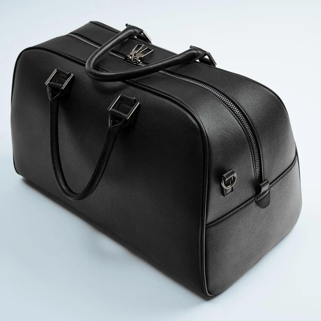 Большая роскошная элегантная сумочка, черная роскошная сумка из искусственной кожи для макияжа, деловые мужские кожаные дорожные сумки