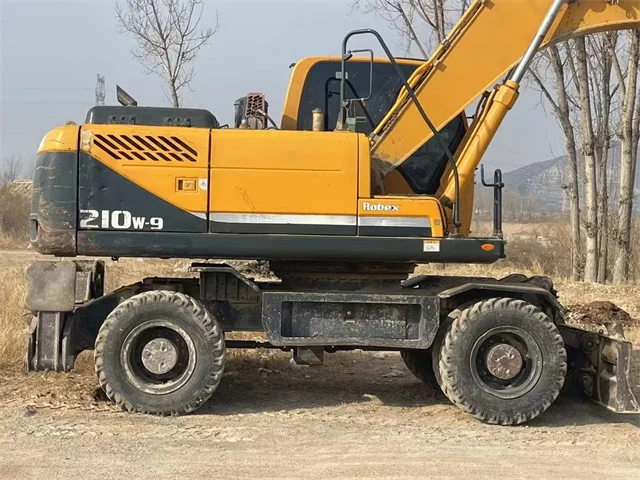 Used Hyundai 210w-9 Hydraulic Wheel Excavator, Hyundai Wheel Excavator