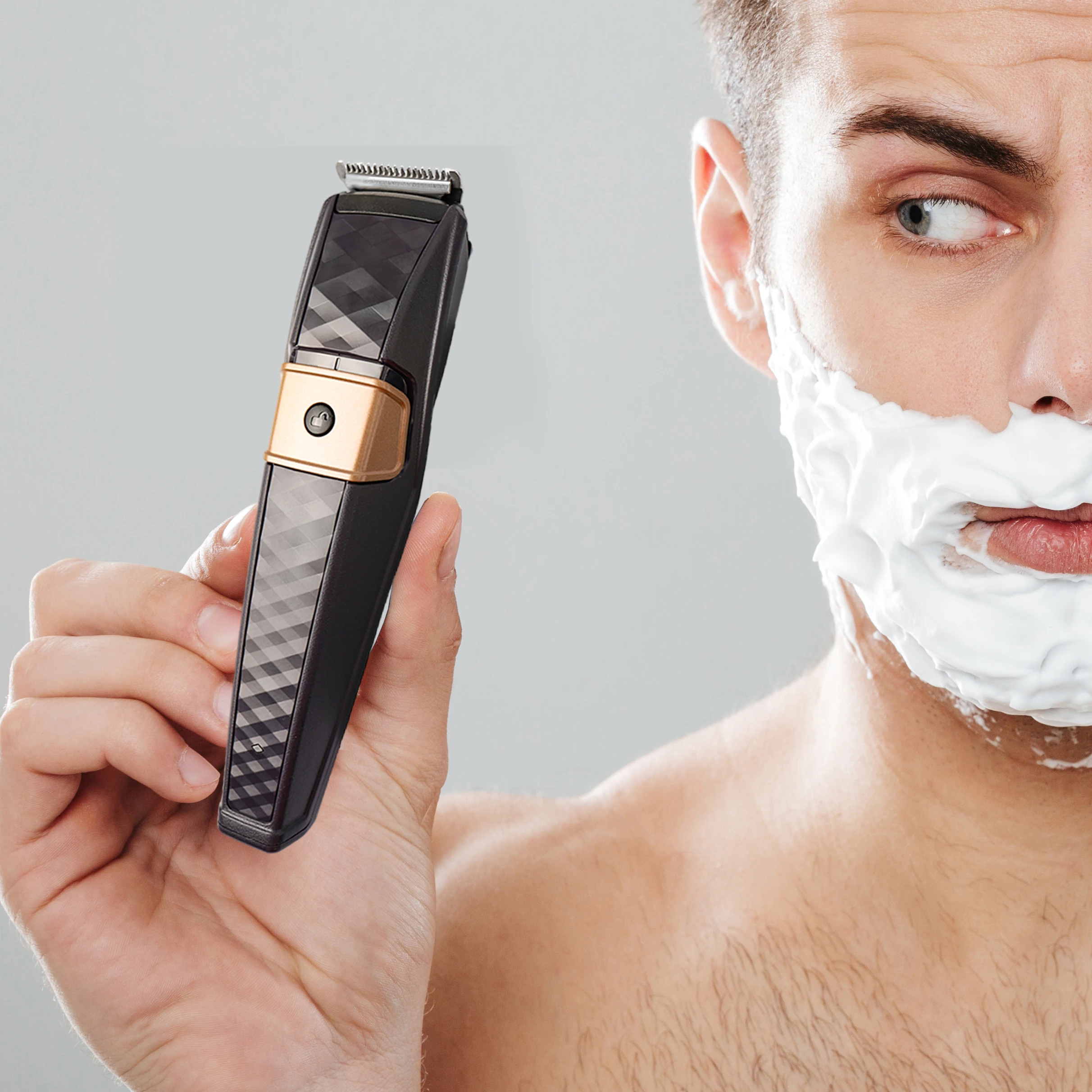 Face Hair Remover USB Groomer Waterproof Wireless Hair Clipper Beard Hair Trimmer Electric Shaver For Men