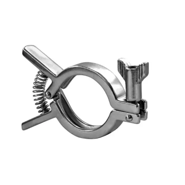Aohoy 304 securely connect  heavy-duty stainless steel tri-clamp Spring loaded single pin squeeze clamp