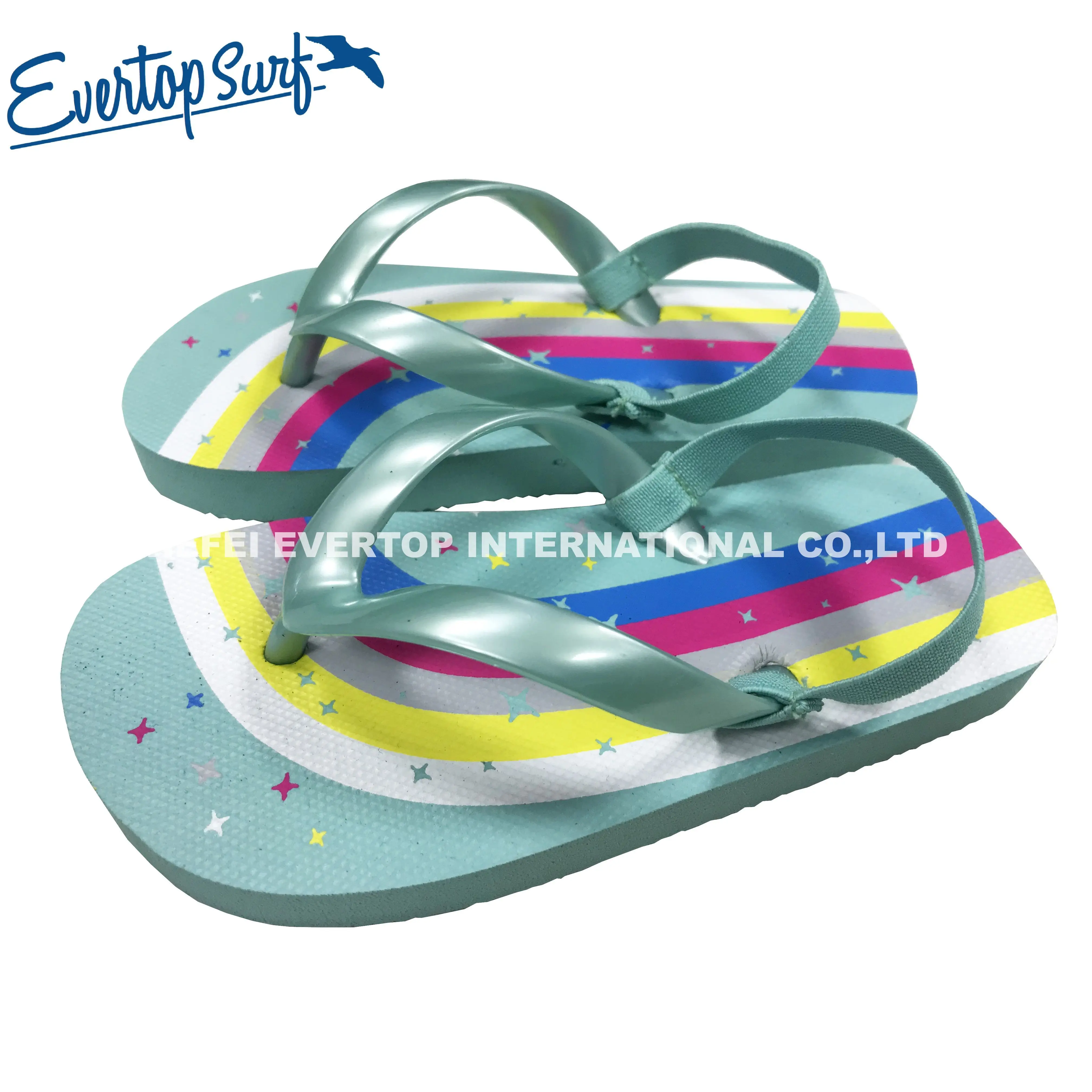 Limited Time Discount Polychromatic Cartoon Print Flip Flop For Kids Summer Flip Flop Fashion Beach Sandal Shoes