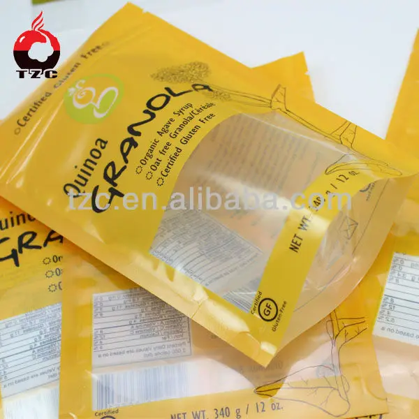 candy floss bag with clear window