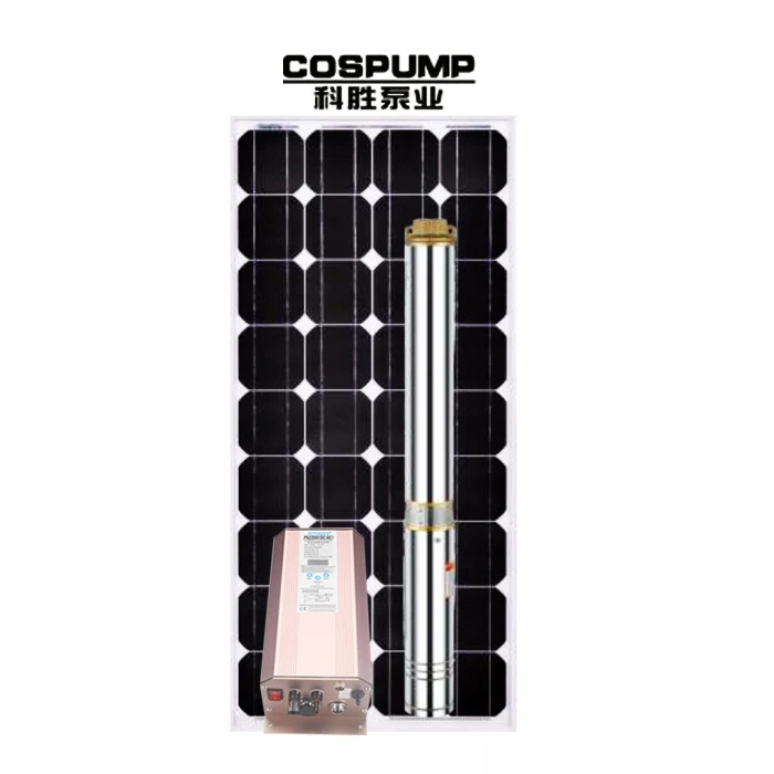 
4inch 1.5hp 4.8 m3/h 130m irrigation water pump solar submersible pump bore hole water pump 4PSP2-13 