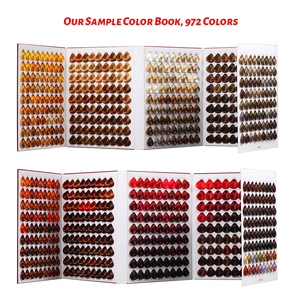 17 colors hair shade card for MORFOSE hair dye book