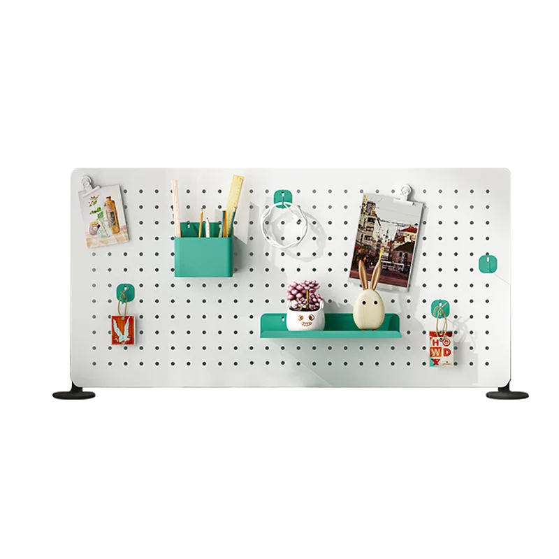 Steel Garage Wall Mount Pegboard Metal Display Wall Peg Board Shelf with Storage Hook Organizer Kits