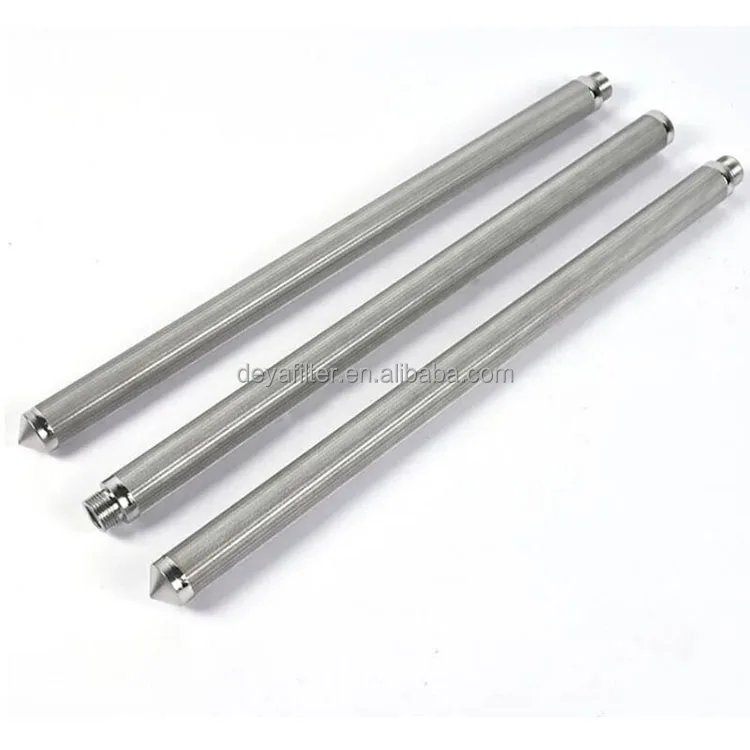 stainless steel porous sintered fiber mesh filter element for cryogenic filter