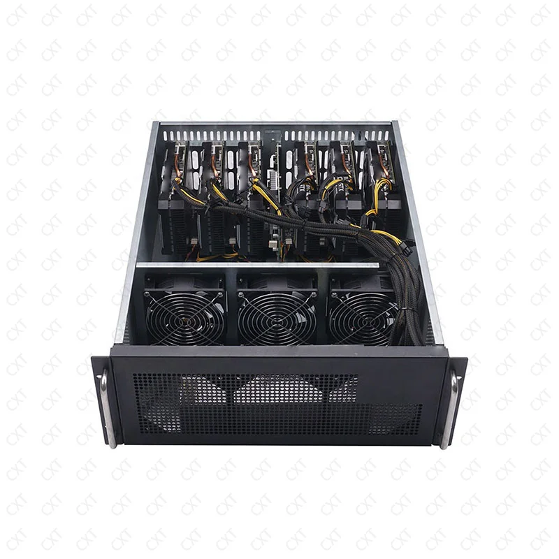 High quality 4U rackmount chassis 6 GPU rack machine OEM GPU pc server case