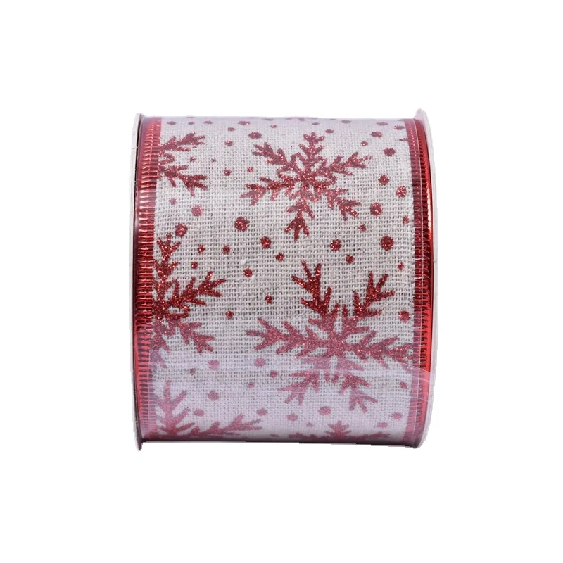 Лента на рождественскую елку, лента ручной работы, свадебное Рождественское украшение, сделай сам, ткань для шитья