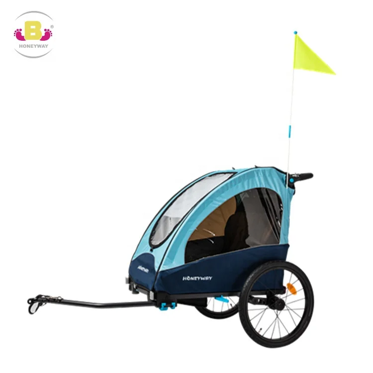 
Factory Price Safe Twin Bike Bicycle Kids Trailer Baby Troller Stroller 