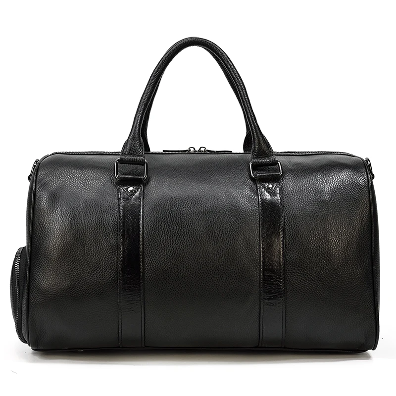 Custom Leather Duffel Bag Garment Luggage Outdoor Women Travel Sport Men Bags for