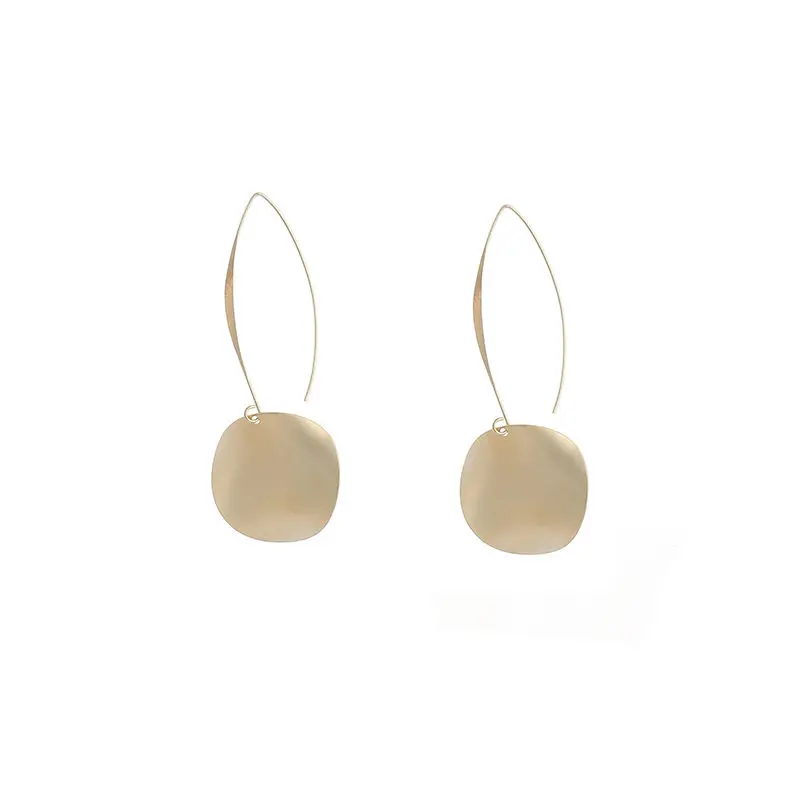 
Most Popular Earrings Simplicity Handmade Copper Wire Earrings For Women Gold Color Geometric Ear Jewelry Earrings 