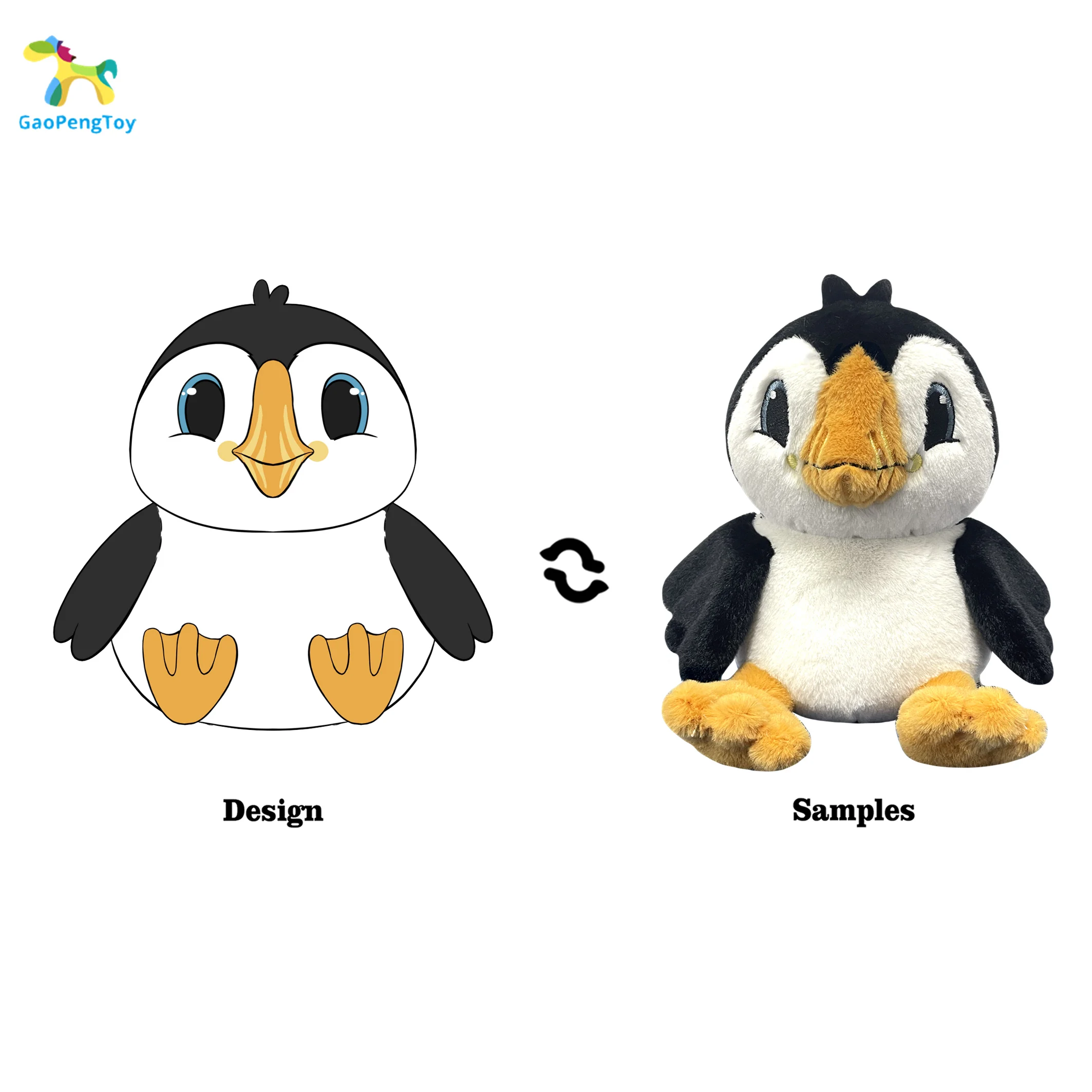 Custom plush toy stuffed animal toys cartoon penguin promotional plushies soft doll Custom plush toys