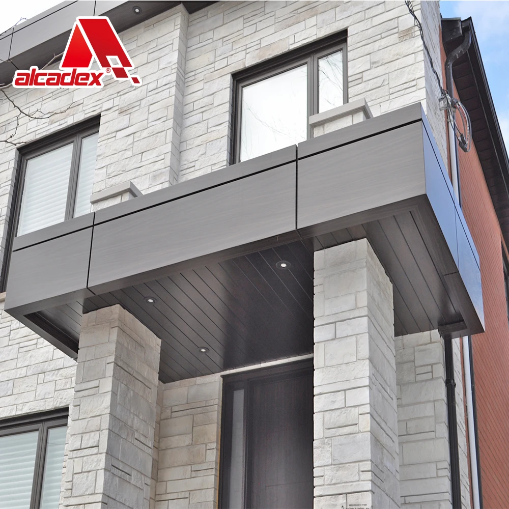 easy fixed system aluminum composite decorative exterior aluminum metal wall cladding for hotel facades