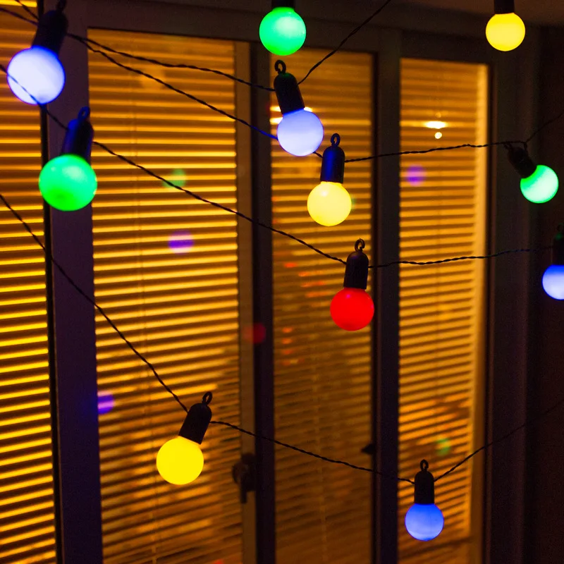 luces navidenas guirnaldas  Christmas Wedding Home Party Decorative New Year LED String  ball Lights Flash  Fairy Garland light