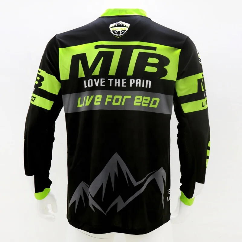 long sleeves  MTB DH MX downhill motocross racing wear motorcycle t shirt custom made motocross jersey