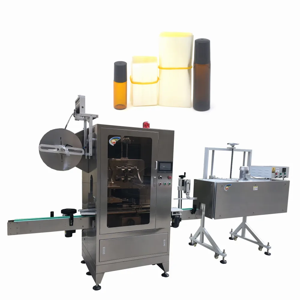 Automatic Shrink Sleeve Bottle Labeling Machine for PVC Neck Body Sleeve Labeling PET Label