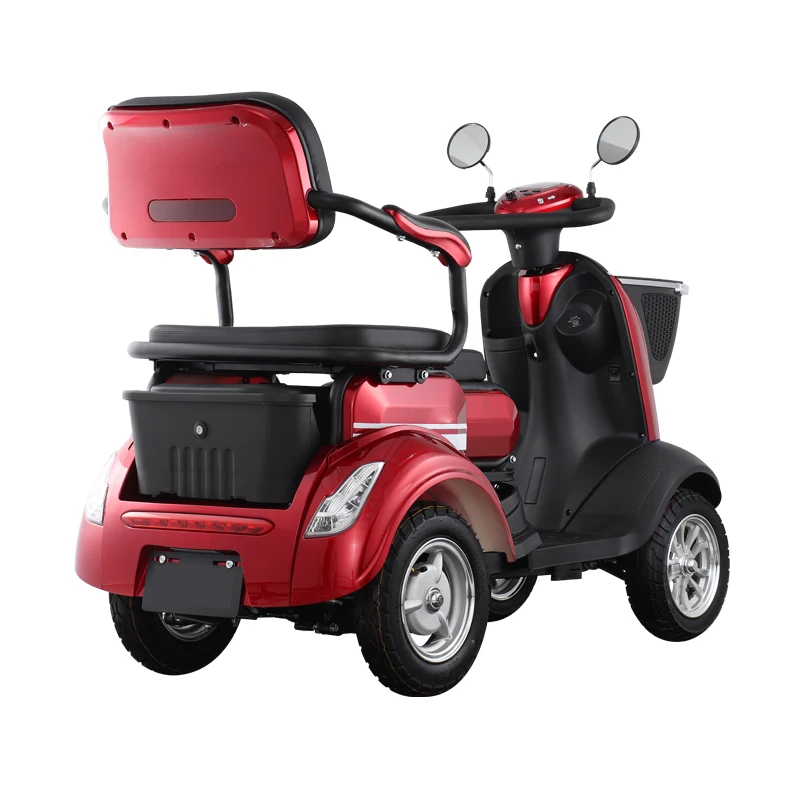 Low Speed Elderly Care Magnetic Brake 4 Wheel Mobility Electric Scooter