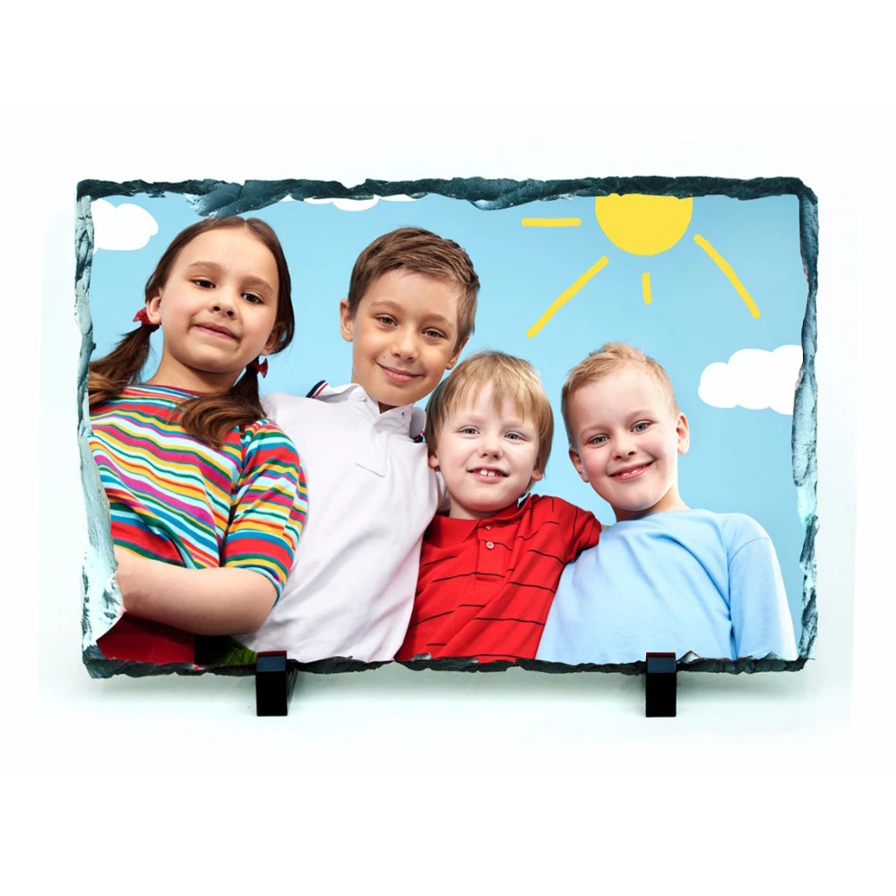 
Sublimation Printing photo slate Wedding Birthday Gift Rectangle custom Picture Slate Plaque Rock 