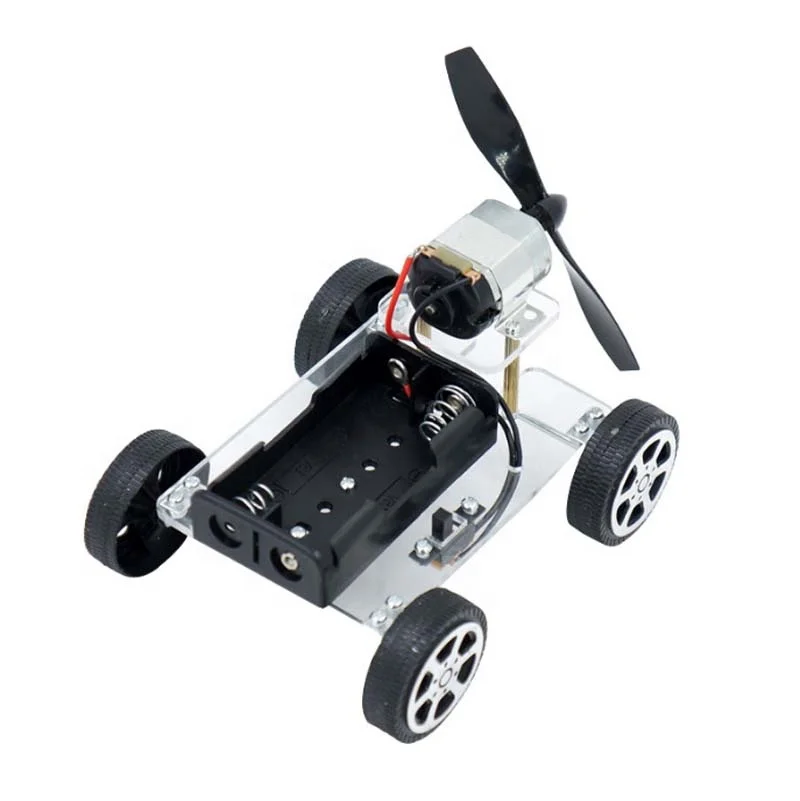 Wind Power Car DIY Electronic Kit Technology Science Toys Baby Child Educational DIY Wind-powered Intellectual Auto Motor Robot