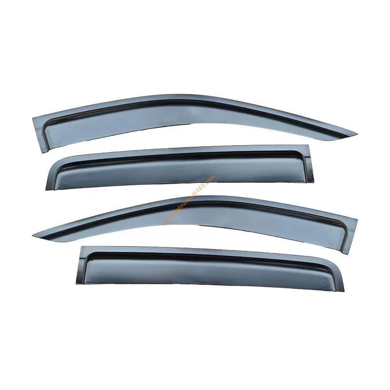 Ranger 2024 New Gen 4PCS/ SET Matte Black PC Tape On Accessories Injection Window Visor Weather Shield Dood Visor