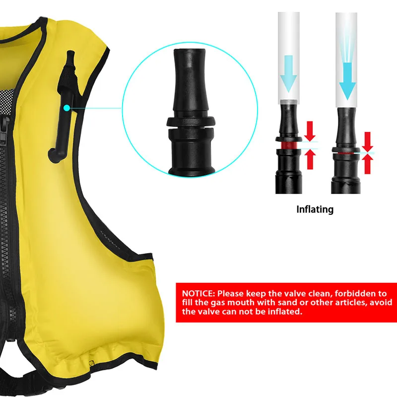 CE Certified Free Size Fabric Buoyancy  Aid Water Sport  Inflatable Life Jackets Vests  for Kids and Adults